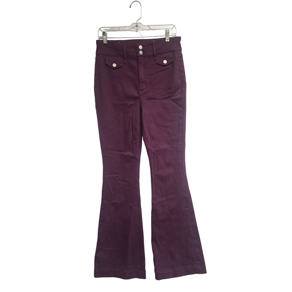 Idyllwind Miranda Lambert Plum Purple Flare Jeans High Rise 10W x 34L Stretch